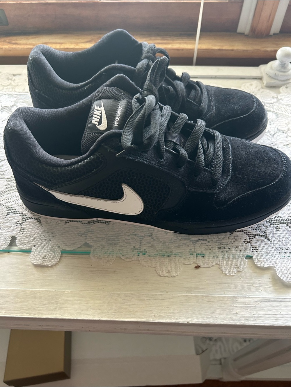 Nike Black and White Casual Low-Top Sneakers